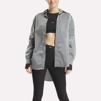 Damen-Studio-Shirt mit Knopfleiste