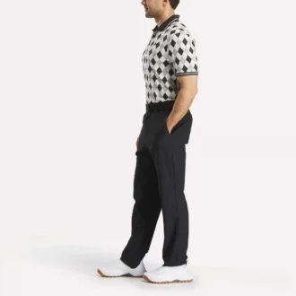 Herren-Polohemd mit kurzen Ärmeln und Vector-Argyle-Print