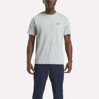 Herren-T-Shirt mit kleinem Logo, Rundhalsausschnitt und kurzen Ärmeln