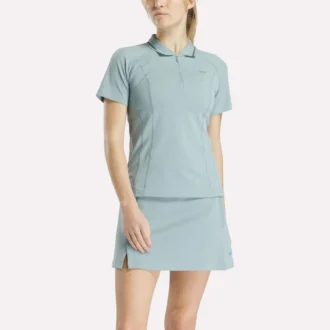 Kurzärmeliges, figurbetontes Golf-Polohemd für Damen