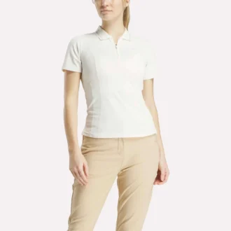 Kurzärmeliges, figurbetontes Golf-Polohemd für Damen