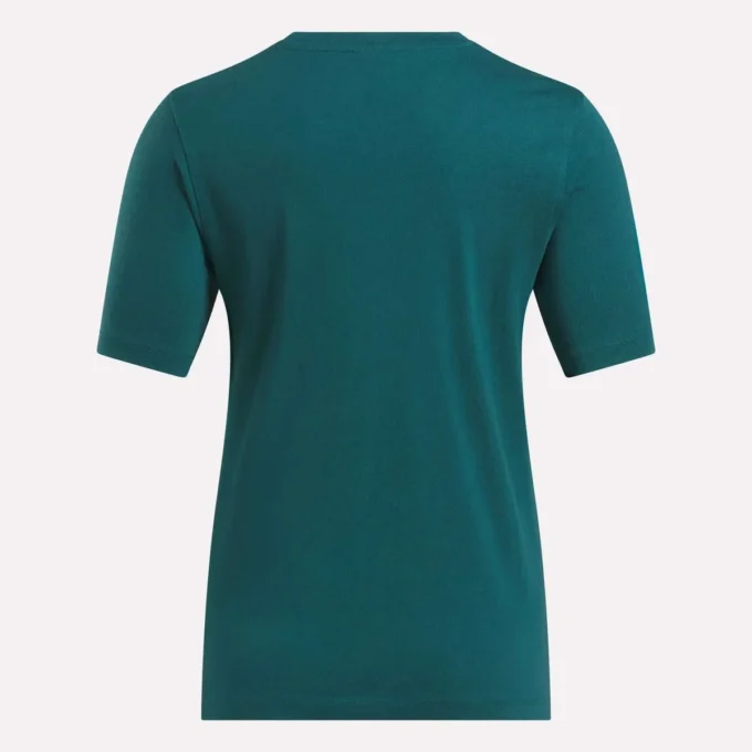 Zweifarbiges Damen-T-Shirt mit Rundhalsausschnitt und Logo