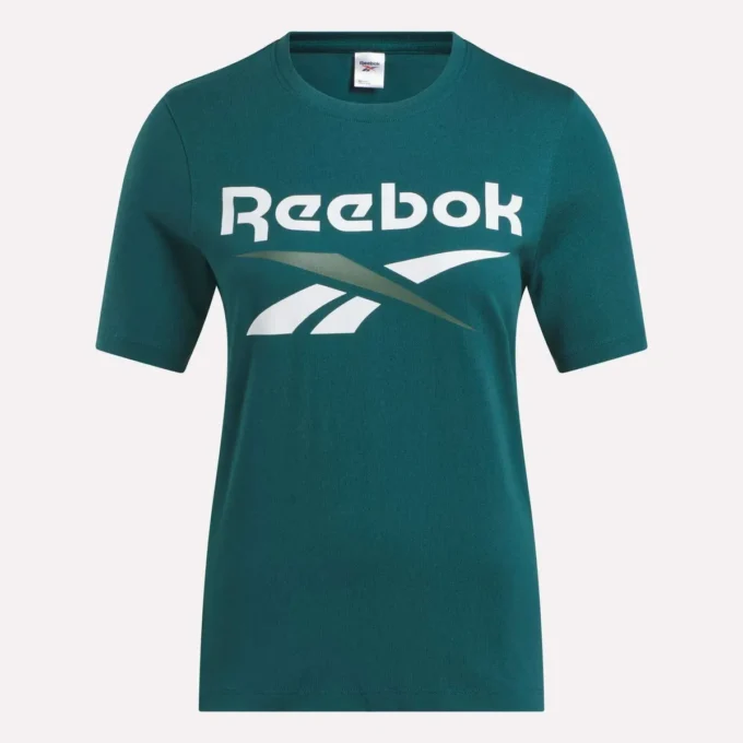 Zweifarbiges Damen-T-Shirt mit Rundhalsausschnitt und Logo